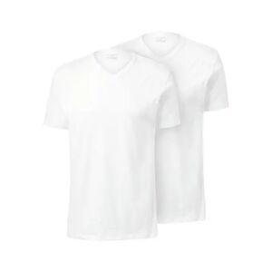 Tchibo - 2 T-Shirts mit V-Ausschnitt - Weiss - 100% Baumwolle - Gr.: XL Baumwolle 2x XL male