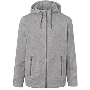 Tchibo - Strickfleece-Jacke - Grau/Meliert - Gr.: 44/46 Polyester Grau 44/46