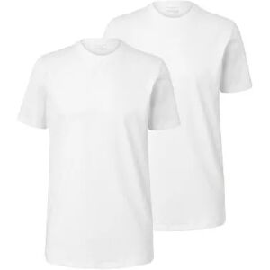 Tchibo - 2 T-Shirts mit Rundhalsausschnitt - Weiss - 100% Baumwolle - Gr.: S Baumwolle  S male