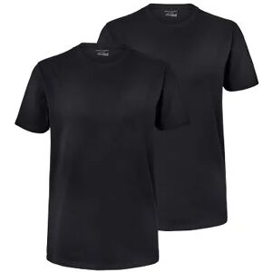 Tchibo - 2 T-Shirts mit Rundhalsausschnitt - Schwarz - 100% Baumwolle - Gr.: S Baumwolle  S male