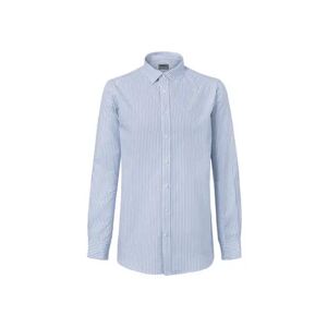 Tchibo - Hemd mit Button-down-Kragen - Weiss/Gestreift - 100% Baumwolle - Gr.: 39/40 Baumwolle  39/40 male
