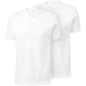 Tchibo - 2 T-Shirts mit V-Ausschnitt - Weiss - 100% Baumwolle - Gr.: XL Baumwolle  XL male