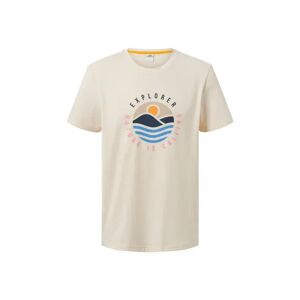 Tchibo - T-Shirt mit Print - Offwhite - Gr.: XL Polyester  XL
