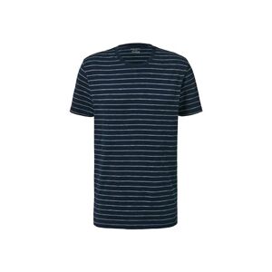 Tchibo - T-Shirt mit Rundhalsausschnitt - Weiss - 100% Baumwolle - Gr.: L Baumwolle Navy L male