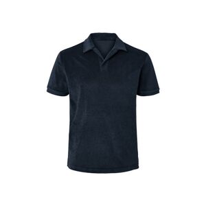 Tchibo - Frottee-Poloshirt - Dunkelblau - Gr.: L Polyester Navy L male
