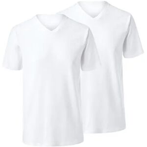 Tchibo - 2 T-Shirts mit V-Ausschnitt - Weiss - 100% Baumwolle - Gr.: XXL Baumwolle 2x XXL male