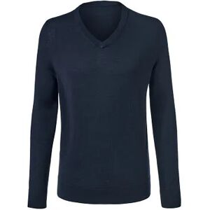 Tchibo - Merino-Pullover mit V-Ausschnitt - Dunkelblau - Gr.: M Merino  M male