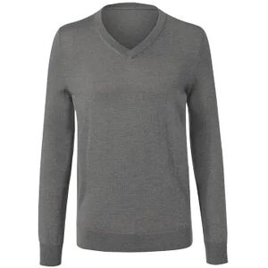 Tchibo - Merino-Pullover mit V-Ausschnitt - Grau/Meliert - Gr.: XL Merino Grau XL male