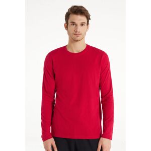 Tezenis Langarmshirt aus Baumwolle mit Rundhalsausschnitt Mann Rot Größe S