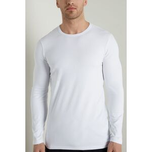 Tezenis Langarm-Shirt Rundhals Thermobaumwolle Mann Weiß Größe XXL