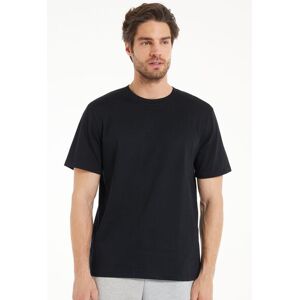 Tezenis T-Shirt aus 100 % Baumwolle mit Rundhalsausschnitt Mann Schwarz Größe XL