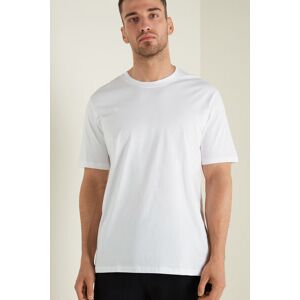 Tezenis T-Shirt Basic mit weiter Passform aus Baumwolle Mann Weiß Größe XXL