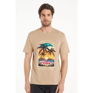 Tezenis T-Shirt aus bedruckter Baumwolle Mann Hautfarben Größe M