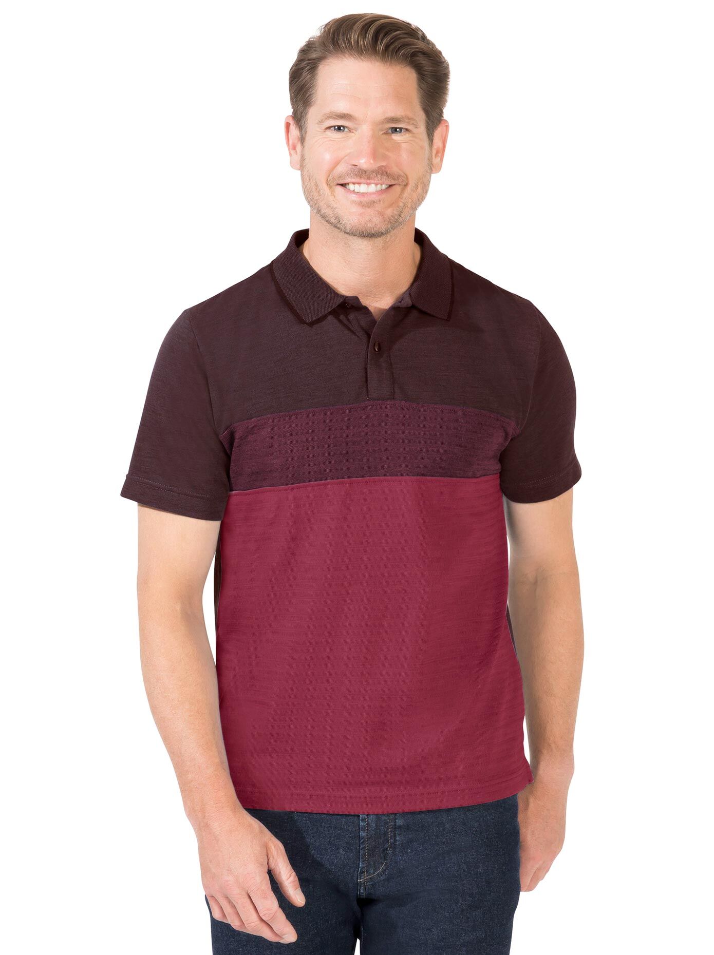 Marco Donati Poloshirt »Kurzarm-Poloshirt« rot  44/46 48/50 52/54 56/58 60/62 64/66