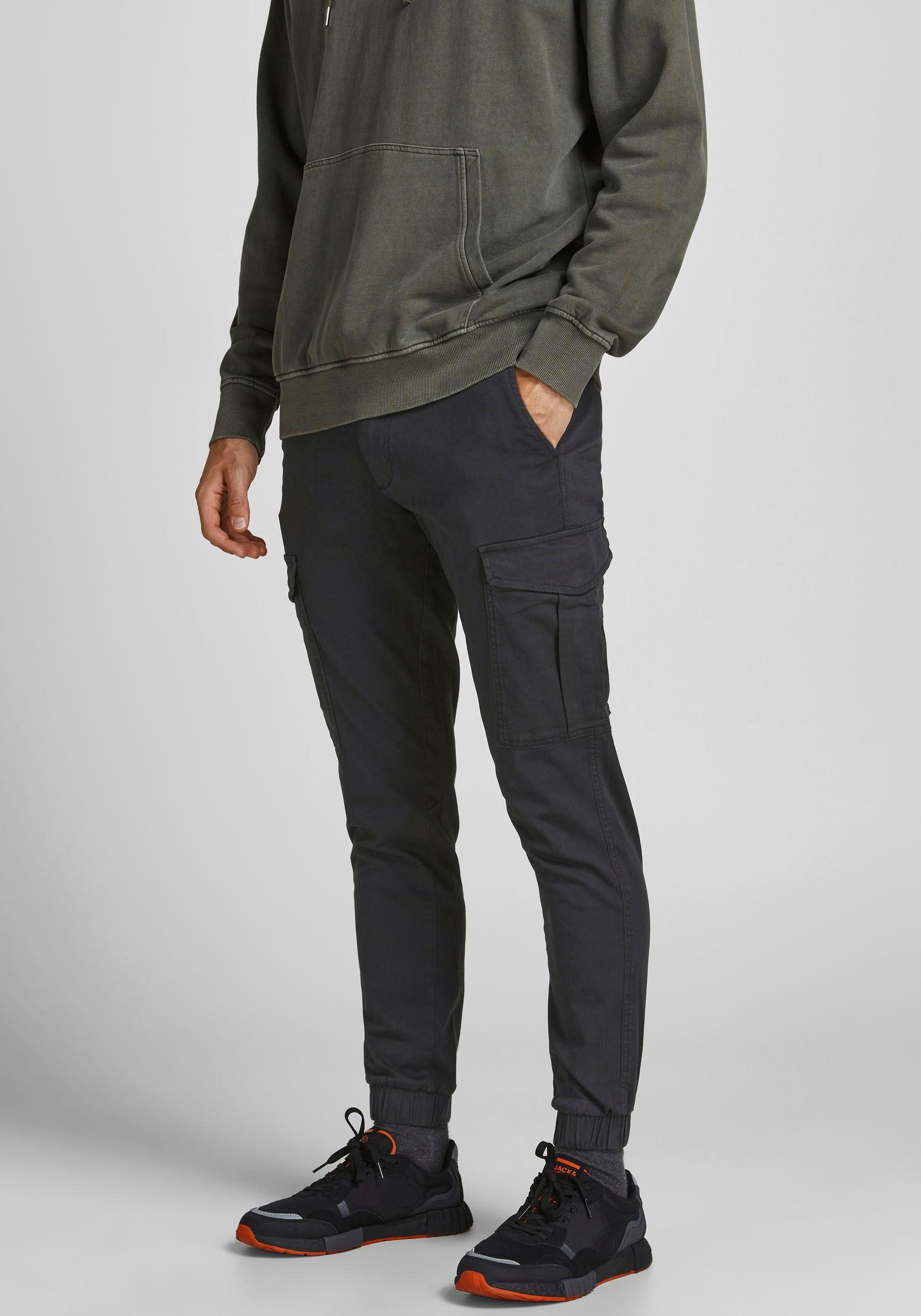 Jack & Jones Cargohose »Marco« schwarz  28 29 30 31 32 33 34 36