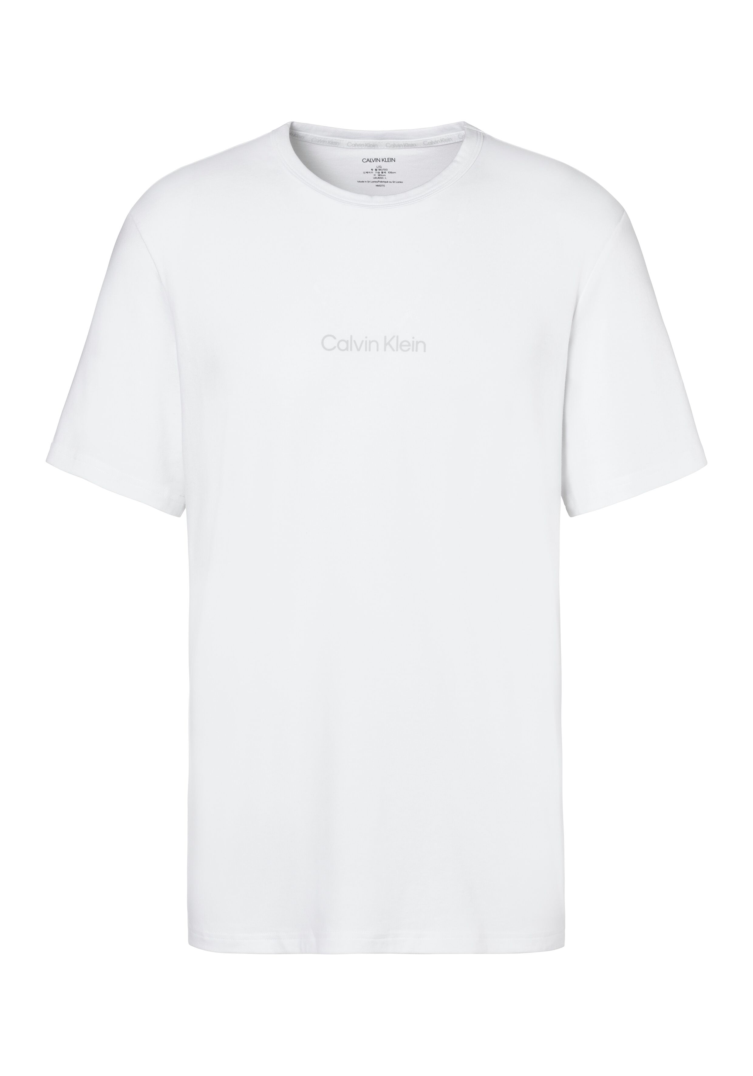 Calvin Klein T-Shirt, mit Logo Druck weiss  L M S XL