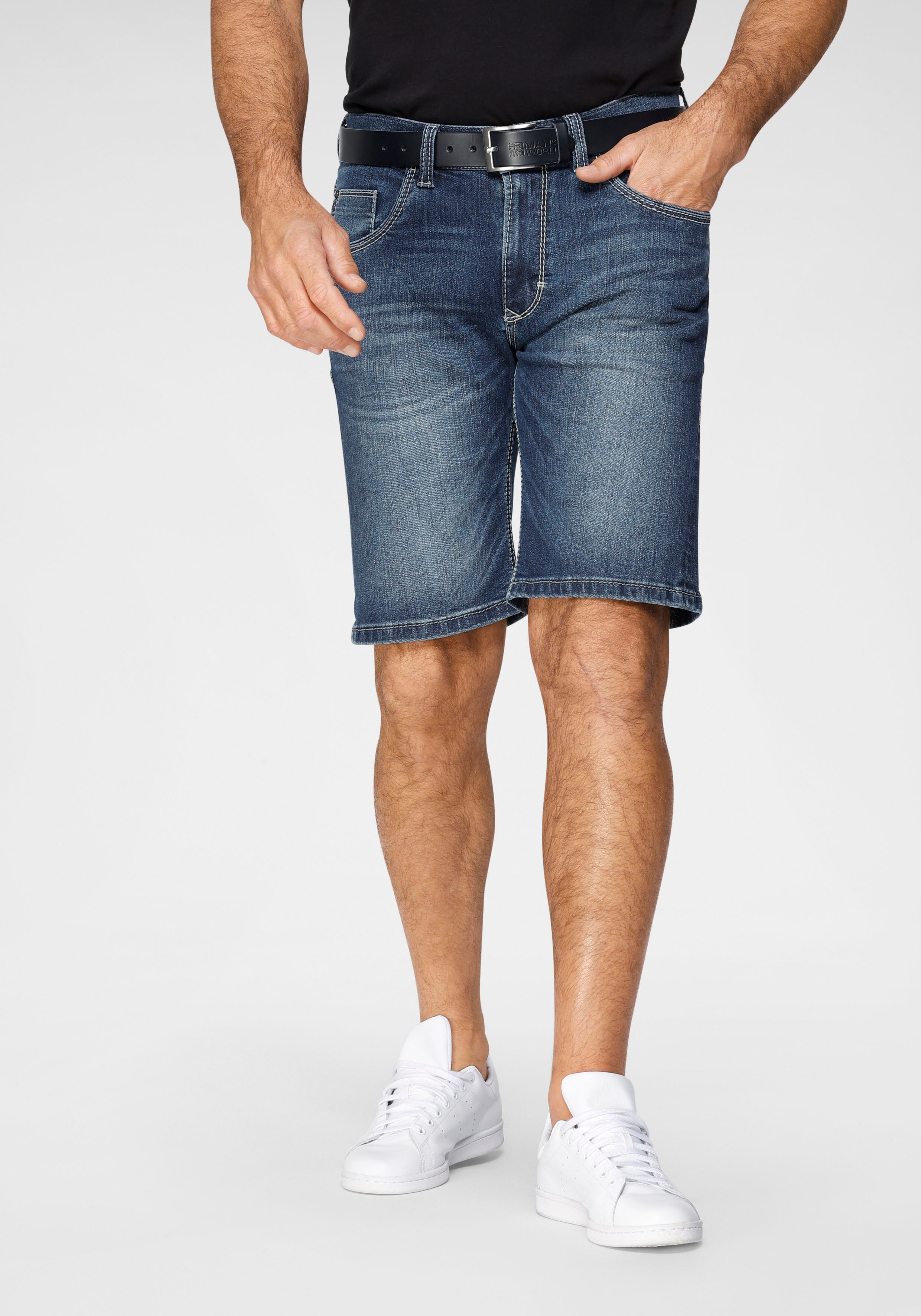 Pioneer Authentic Jeans Jeansbermudas »Duke«, mit dickerem Kontrastgarn   30 31 32 33 34 36 38 40 42 44