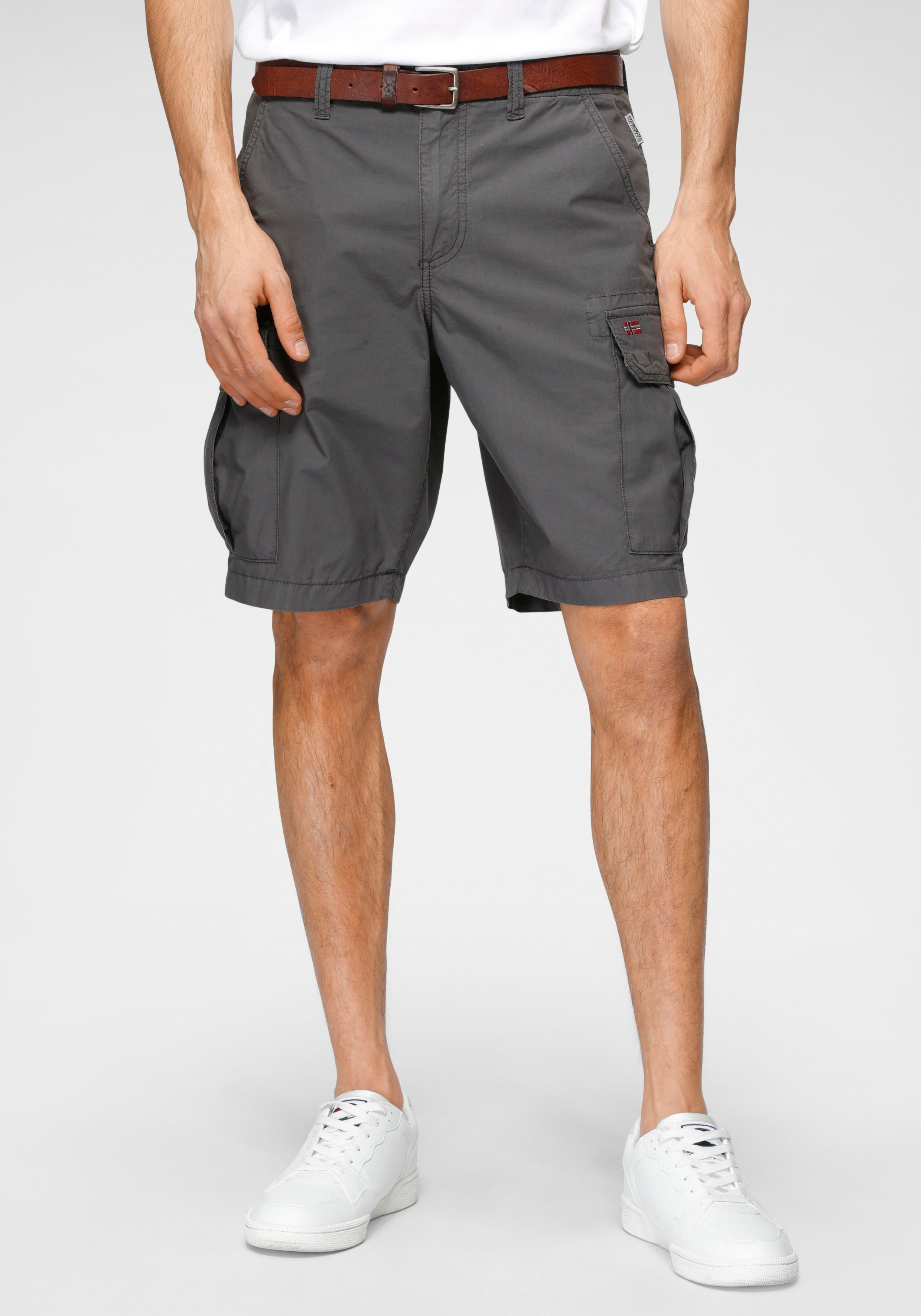 Napapijri Bermudas, mit Cargotaschen grau  30 31 32 33 34 36 38 40