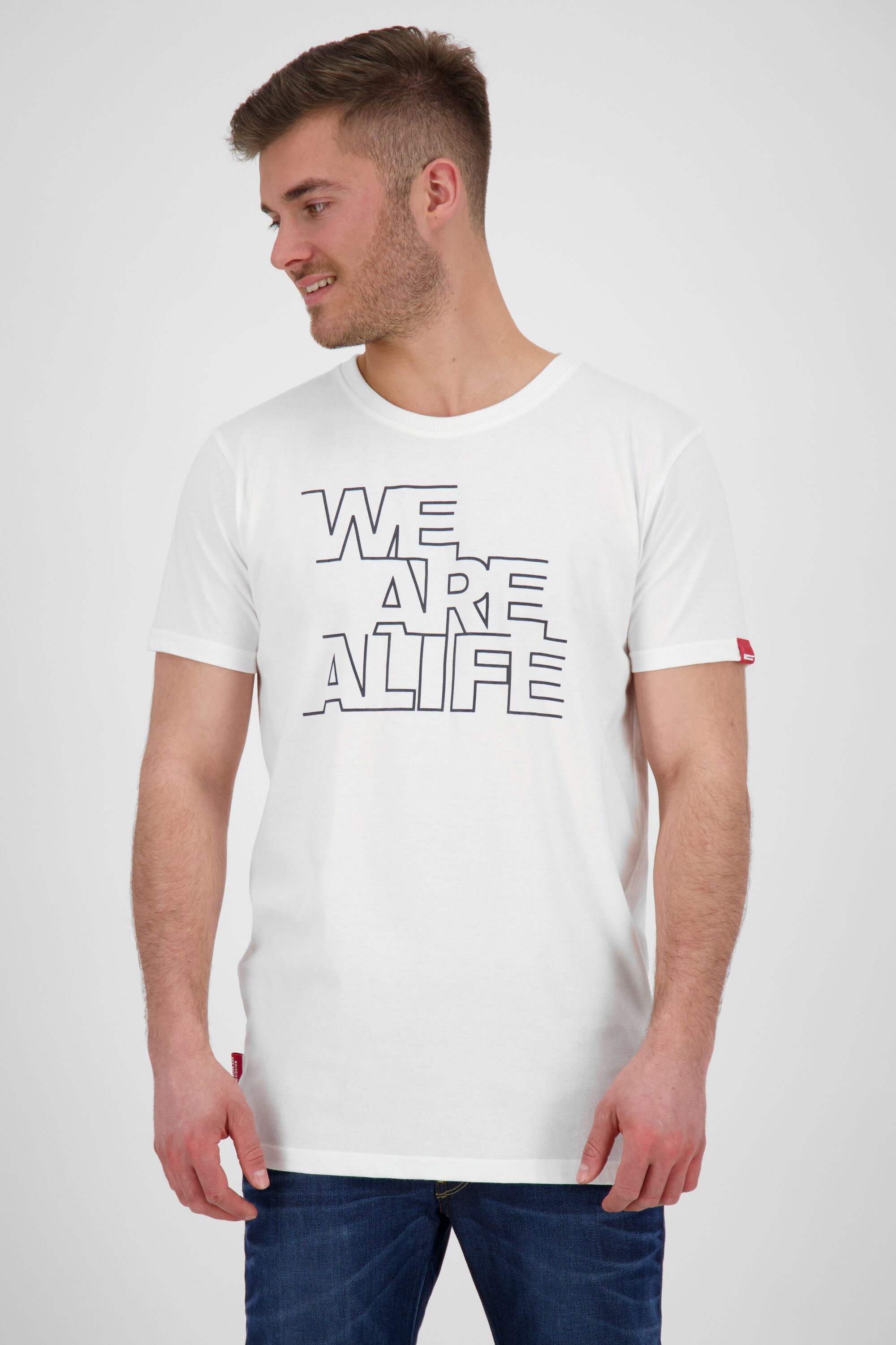 Alife & Kickin T-Shirt weiss  L M S XL XXL XXXL