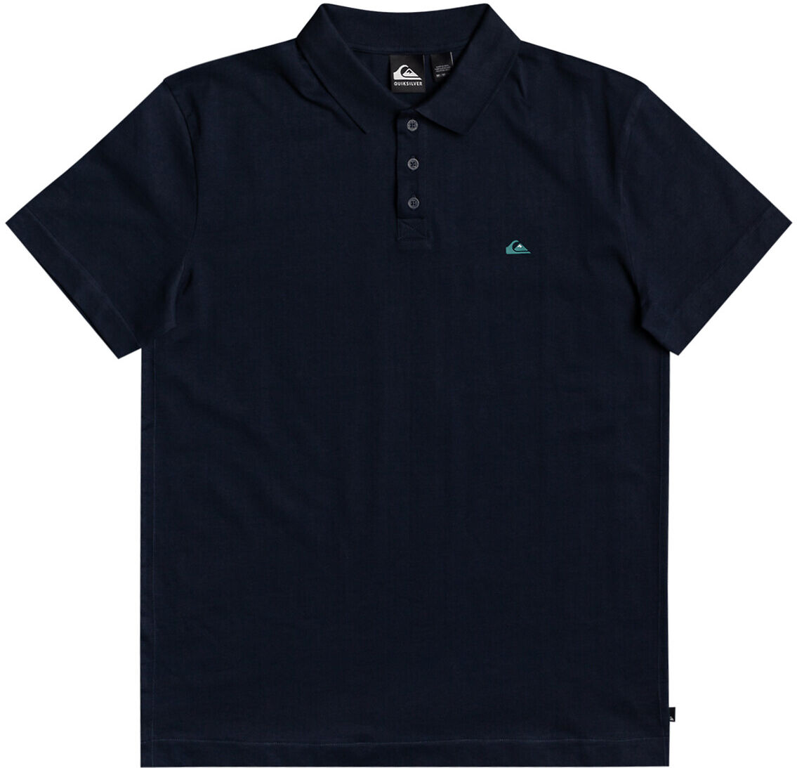 QUIKSILVER Kurzärmeliges Poloshirt, Bio-Baumwolle BLAU