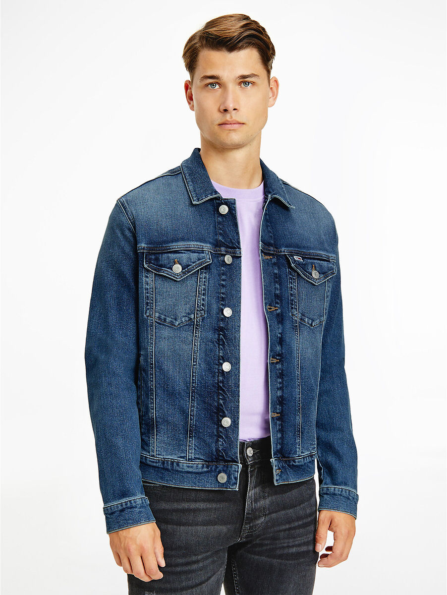 TOMMY JEANS Gerade Jeansjacke BLAU