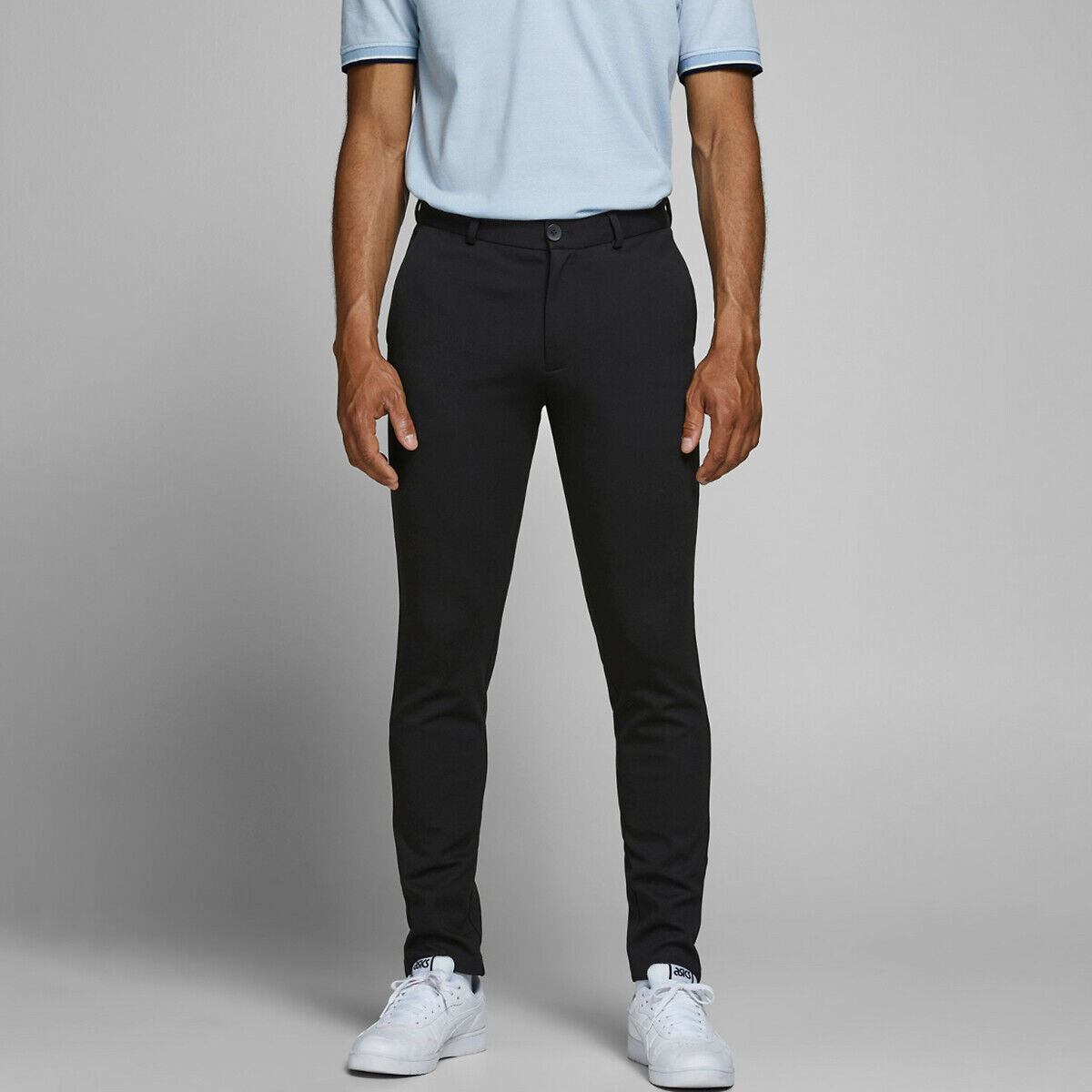 JACK & JONES Hose aus Jersey mit Stretch Marco Phil SCHWARZ