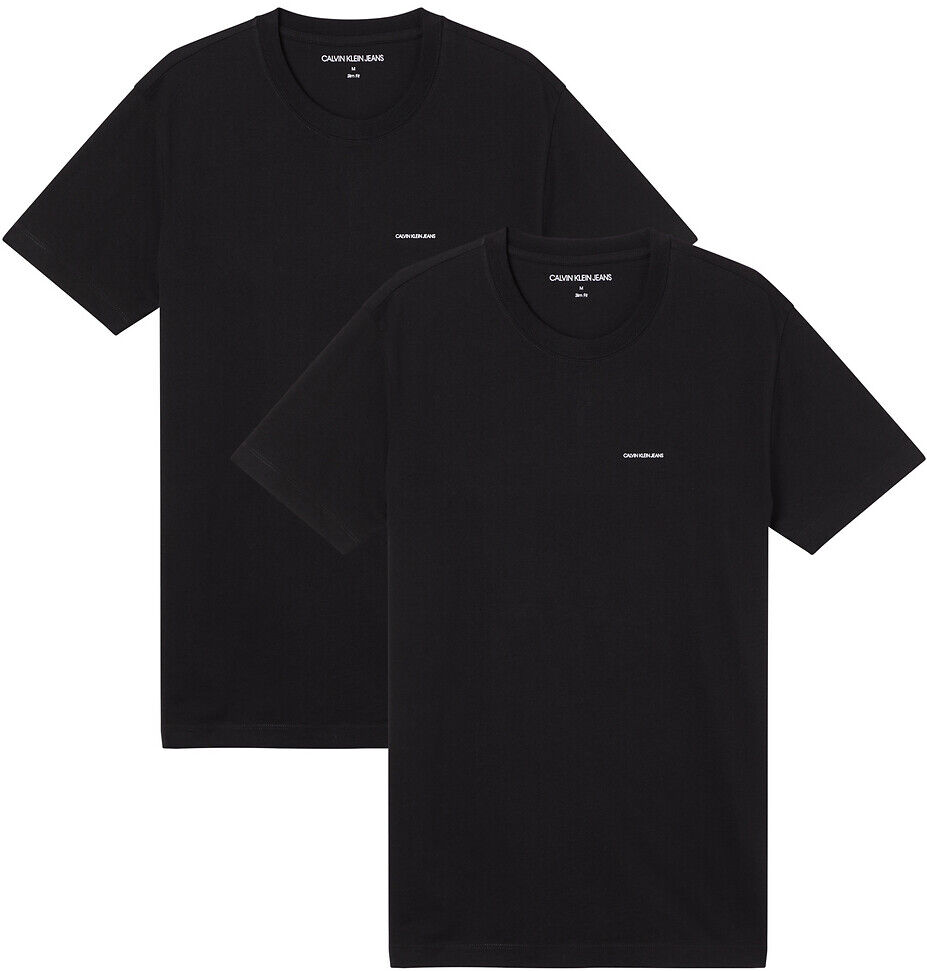 Calvin 2er-Pack T-Shirts, Slim-Fit, Rundhalsausschnitt WEISS