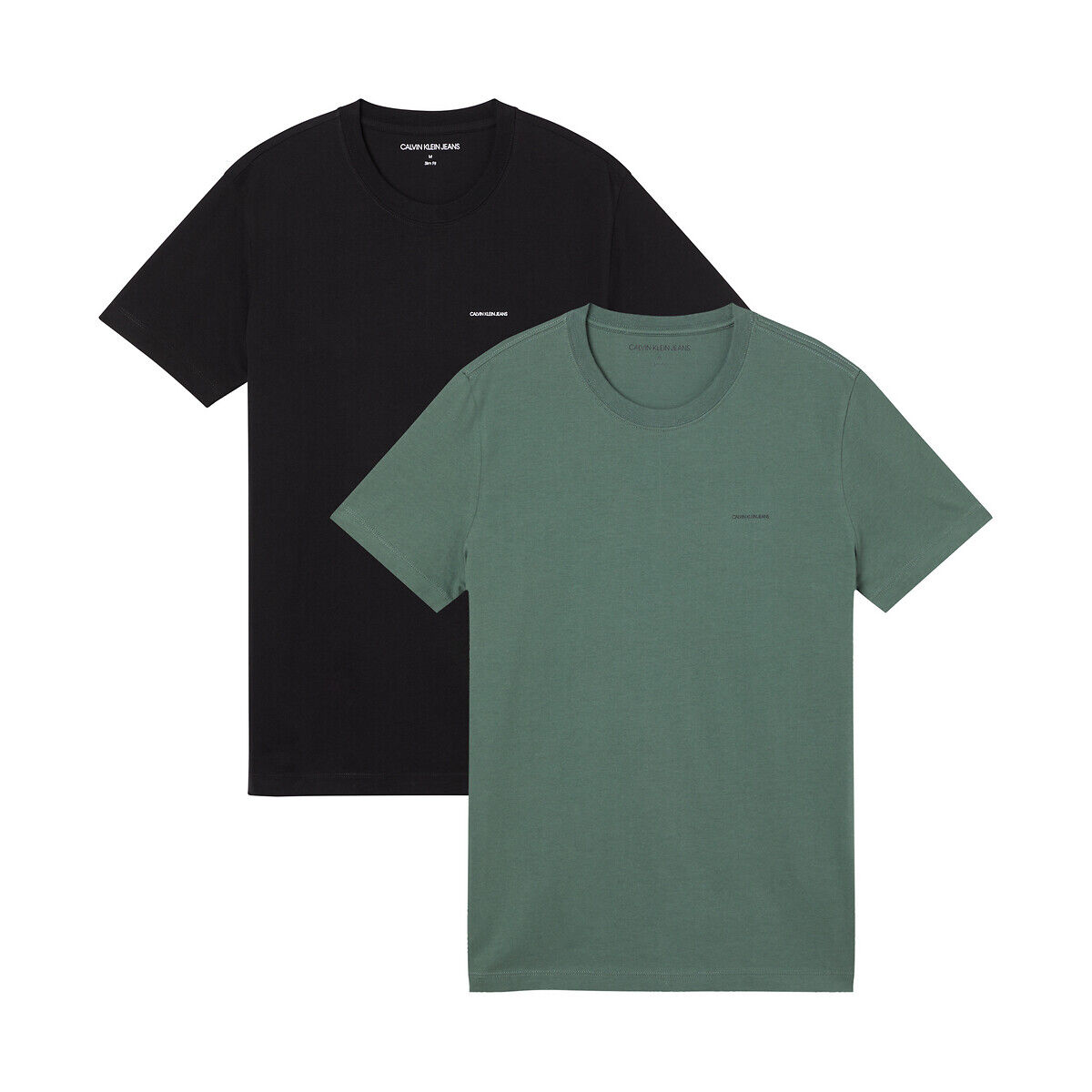 Calvin 2er-Pack T-Shirts, Slim-Fit, Rundhalsausschnitt WEISS