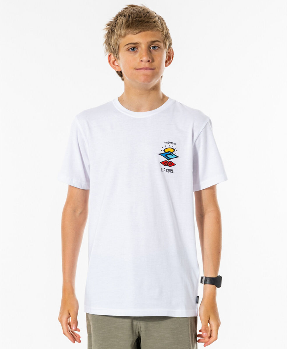 RIP CURL T-Shirt, 8-16 Jahre WEISS