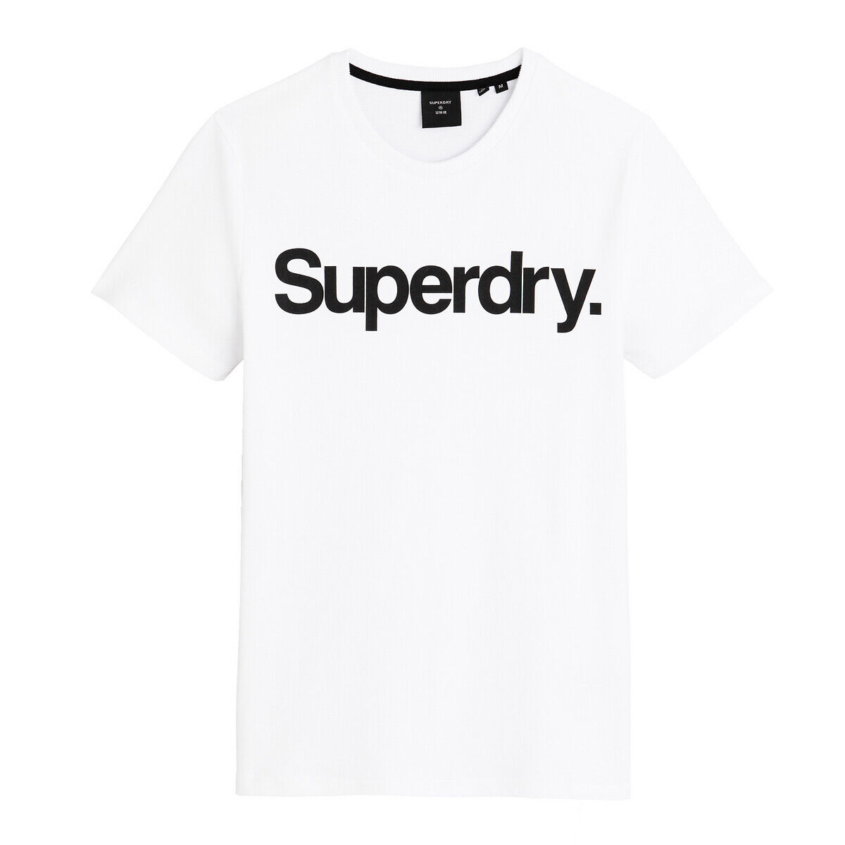 SUPERDRY T-Shirt, runder Ausschnitt WEISS;SCHWARZ