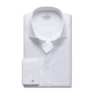 van Laack Premium-Hemd Royal Tailor Fit oder Slim Fit, Slim Fit, Doppelmanschette, 67 cm Ärmellänge - 45 cm - Weiss