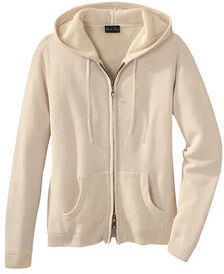 Clark Ross Feinstrick-Herren-Hoodie, 54 - Beige