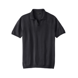 Junghans 1954 Paper-Cotton-Poloshirt, 56 - Schwarz