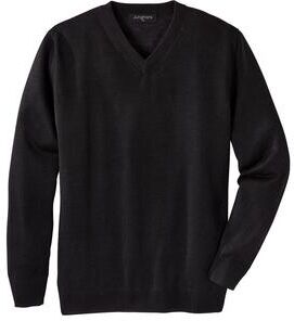 Junghans 1954 Leinen-Basic-Pullover, 48 - Schwarz