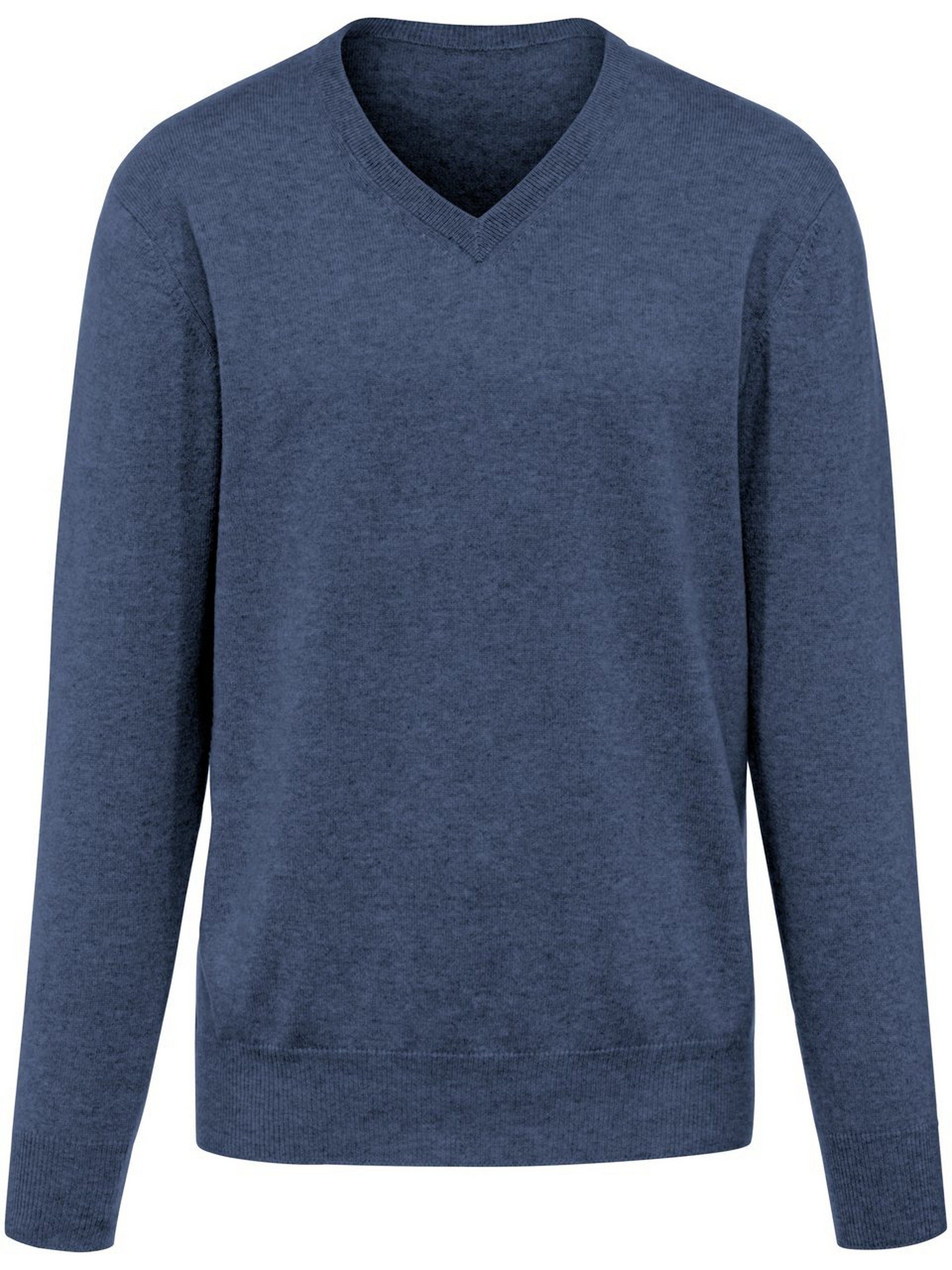 Peter Hahn V-Pullover aus 100% Premium-Kaschmir Peter Hahn Cashmere blau Herren 52