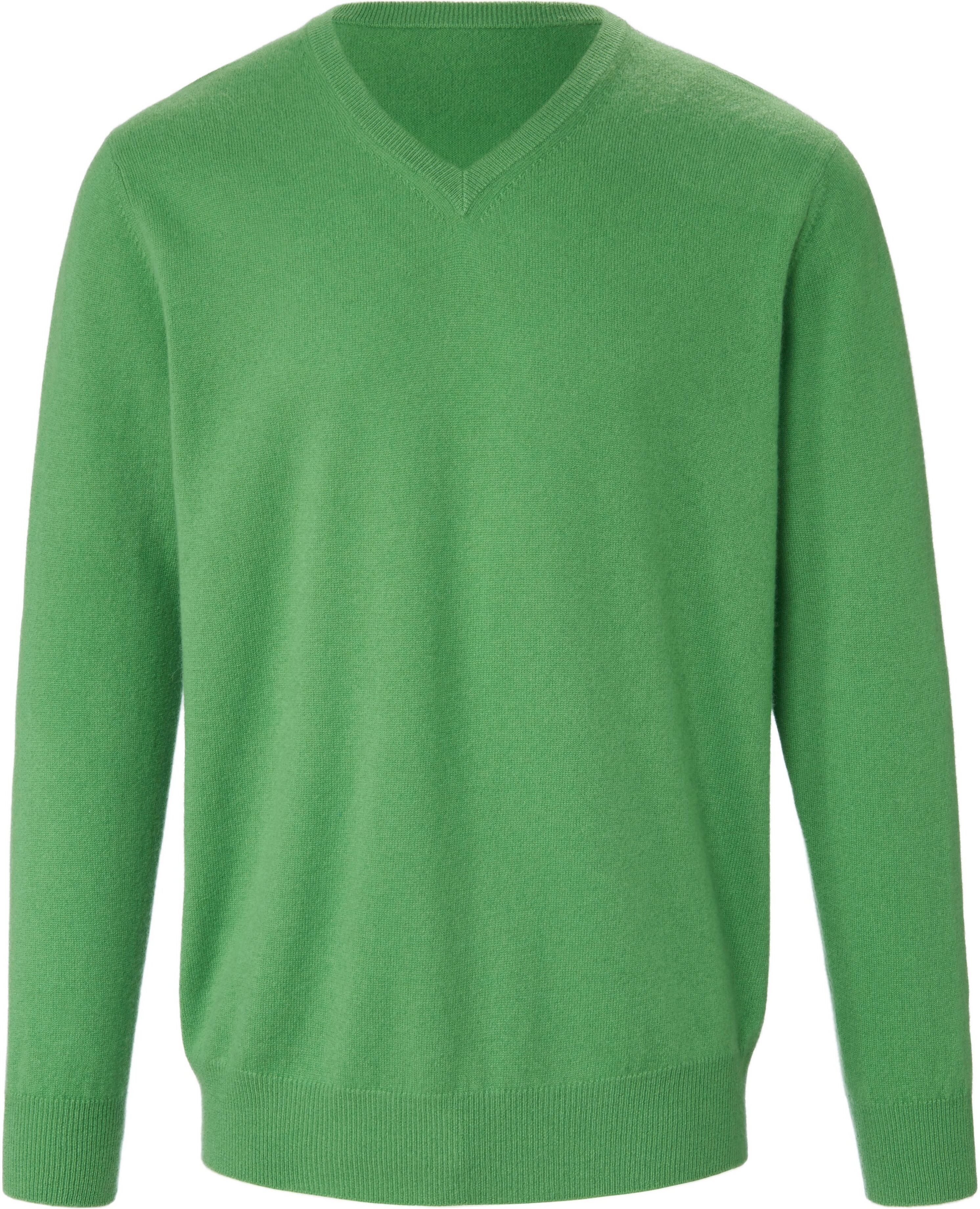 Peter Hahn V-Pullover aus 100% Premium-Kaschmir Peter Hahn Cashmere grün Herren 58