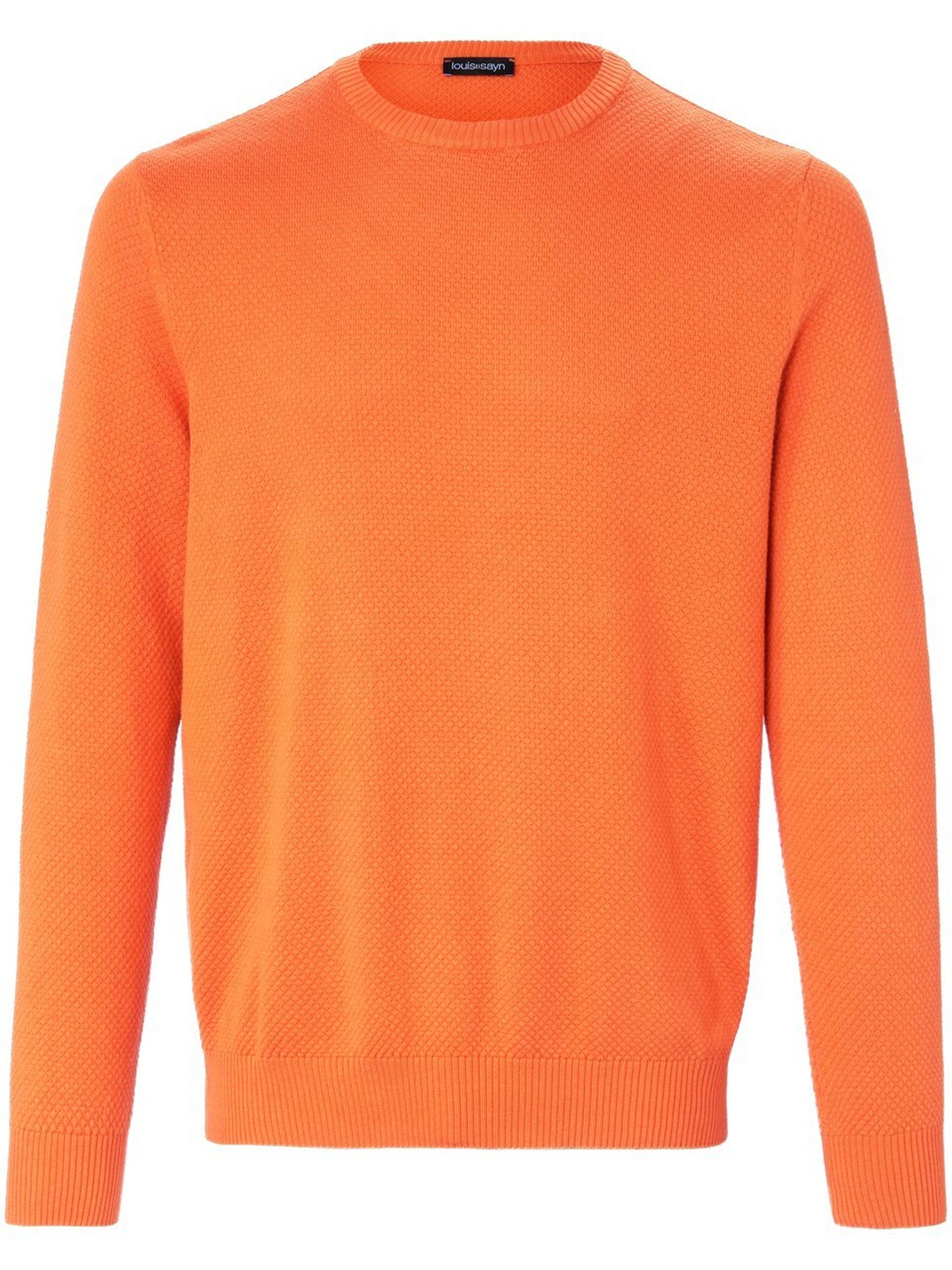 Louis Sayn Rundhals-Pullover aus 100% Baumwolle Pima Cotton Louis Sayn orange Herren 56