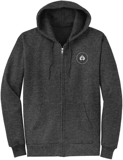 Eclat Radar Zip Hoodie (Dark Heather Grey)