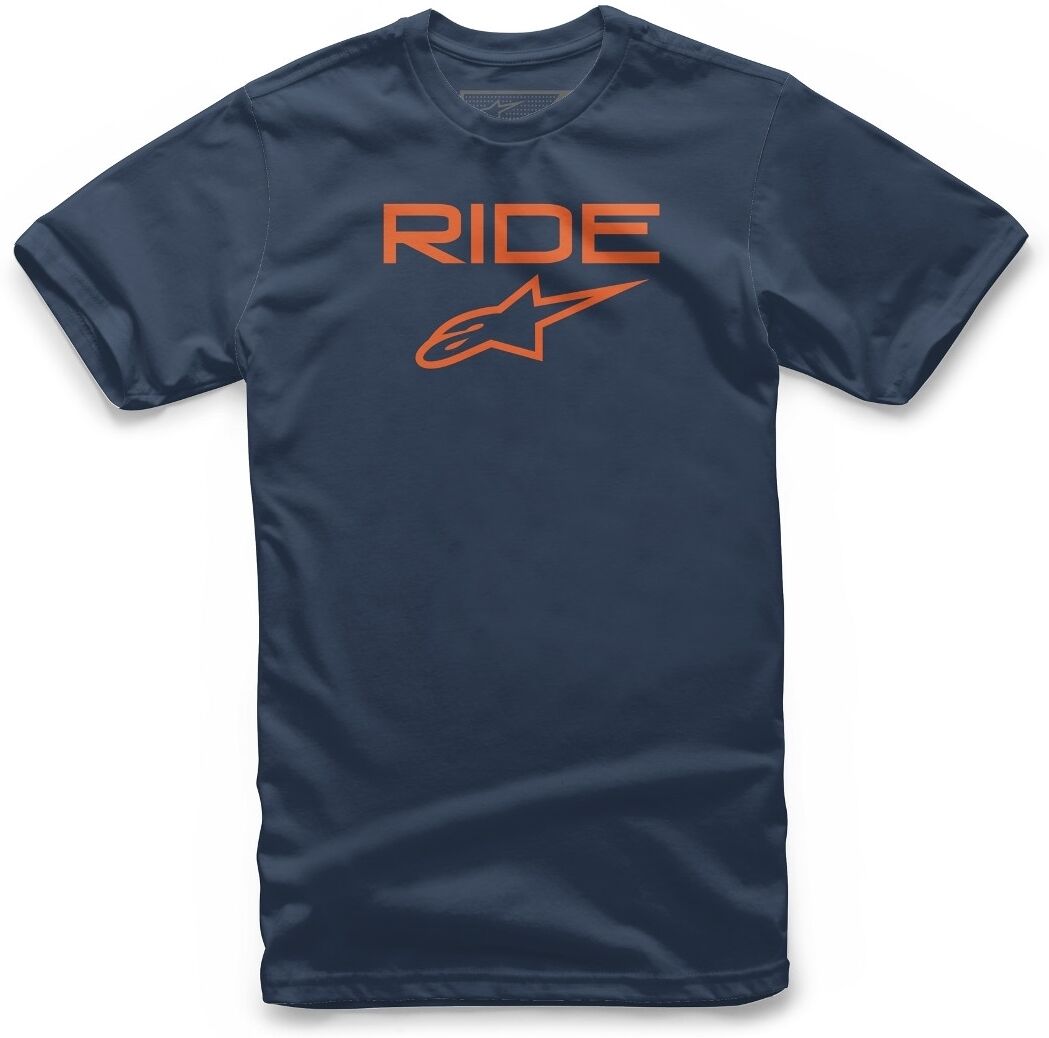 Alpinestars Ride 2.0 Tee T-Shirt XL Blau Orange