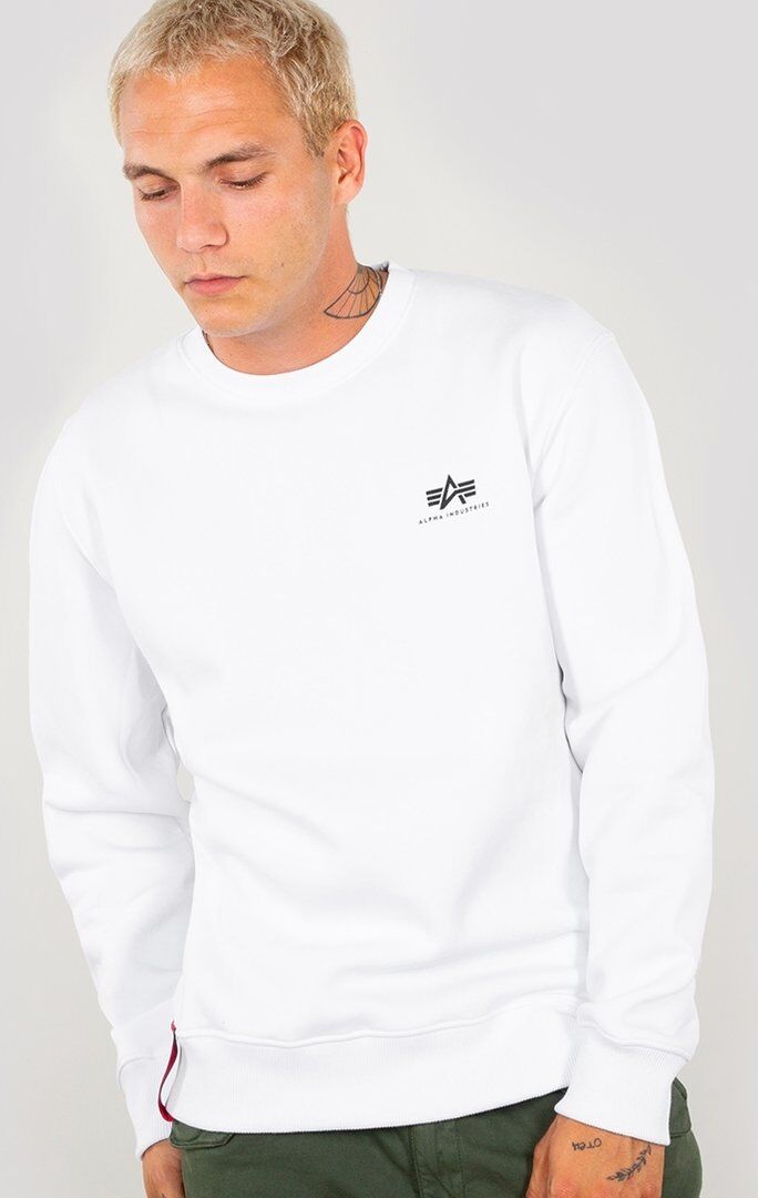 Alpha Industries Basic Small Logo Sweatshirt XL Weiss