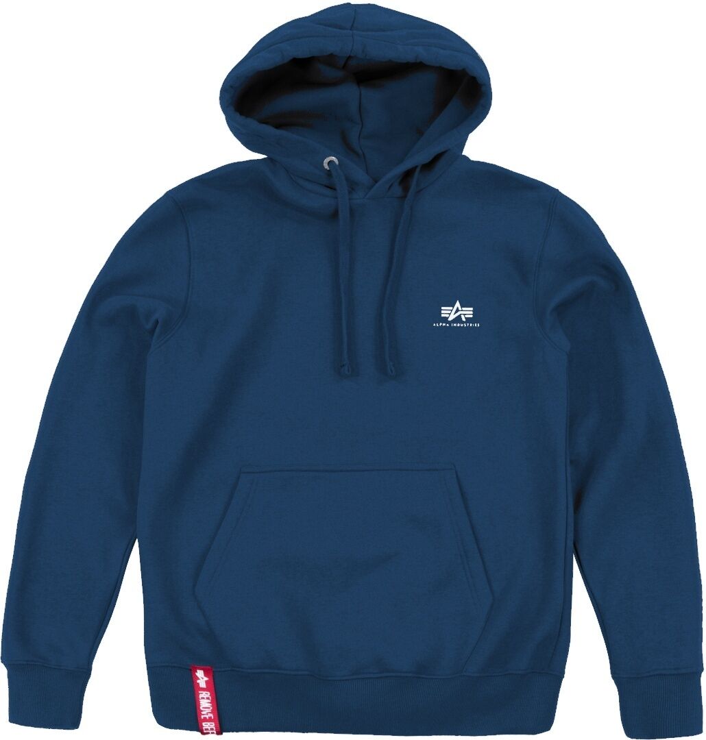 Alpha Industries Alpha Basic Small Logo Hoodie M Blau