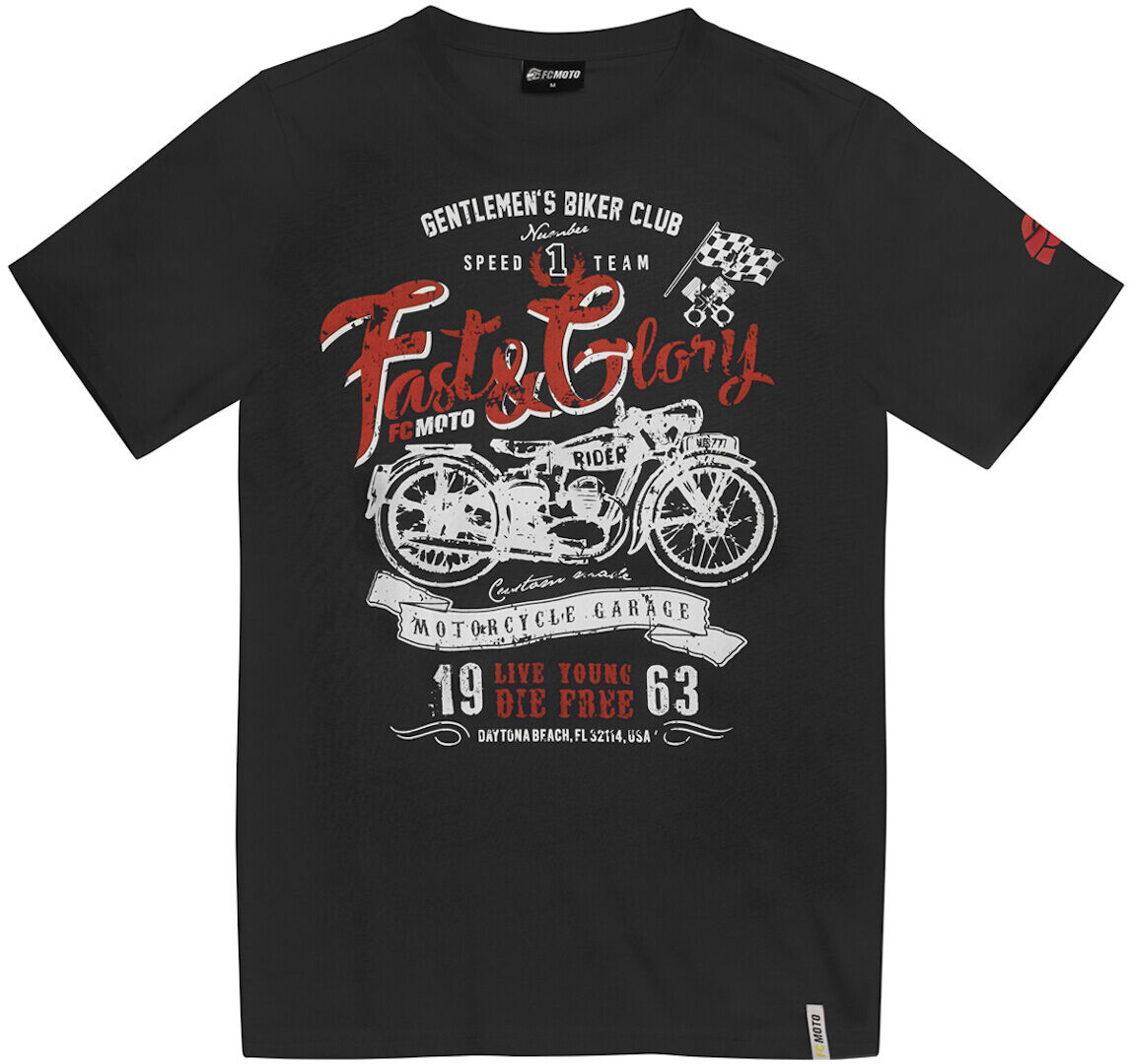 FC-Moto Fast and Glory T-Shirt S Schwarz