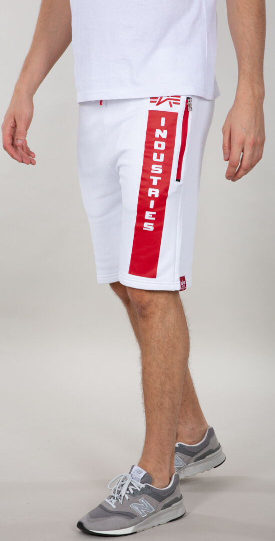 Alpha Industries Defense Shorts L Weiss Rot