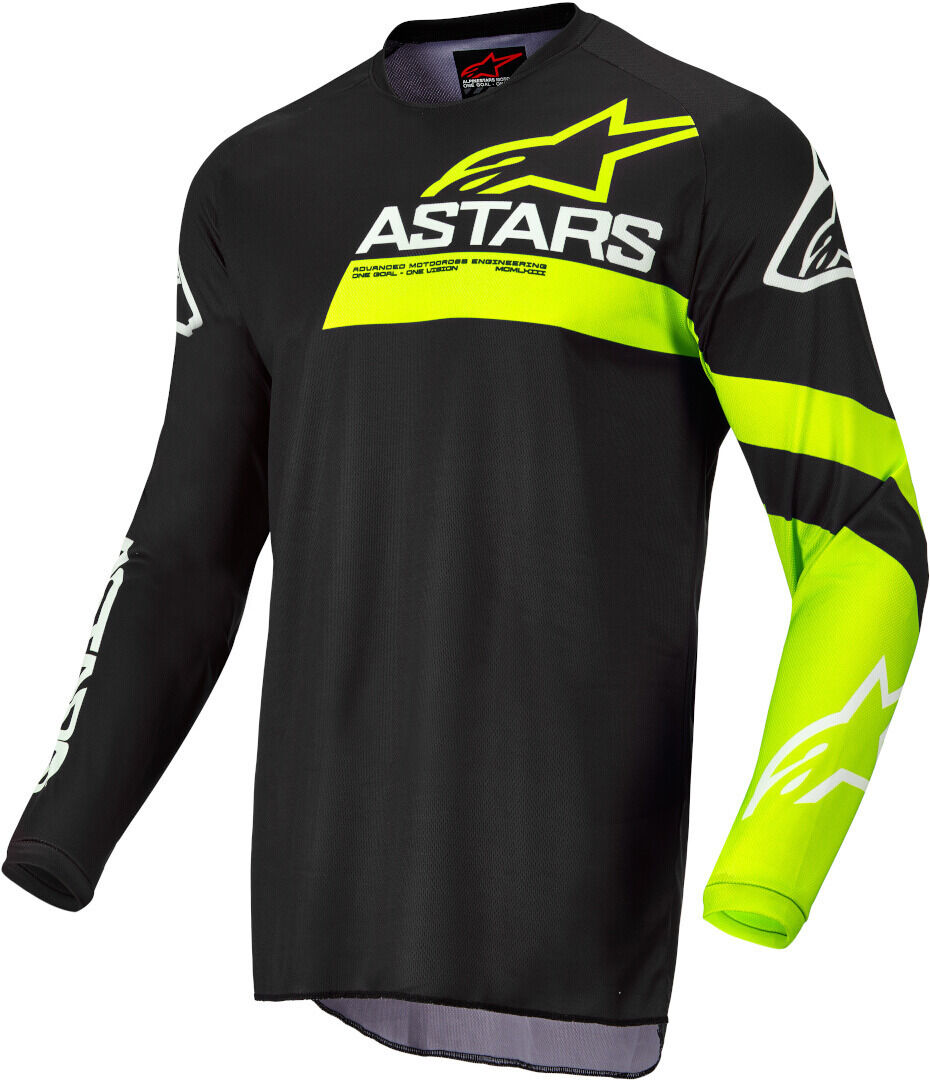 Alpinestars Fluid Chaser Motocross Jersey M Schwarz Gelb