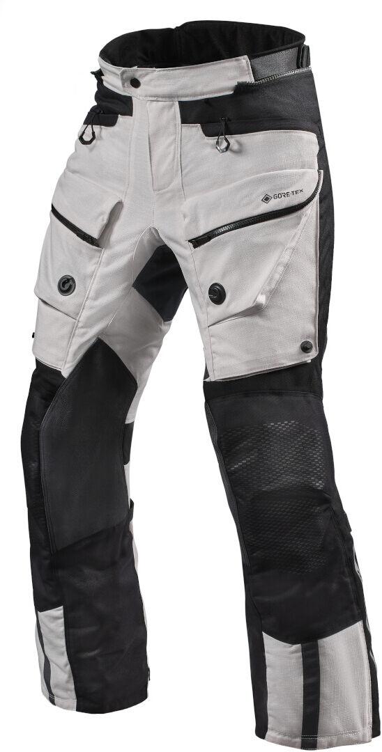 Revit Defender 3 GTX Motorrad Textilhose L Schwarz Silber