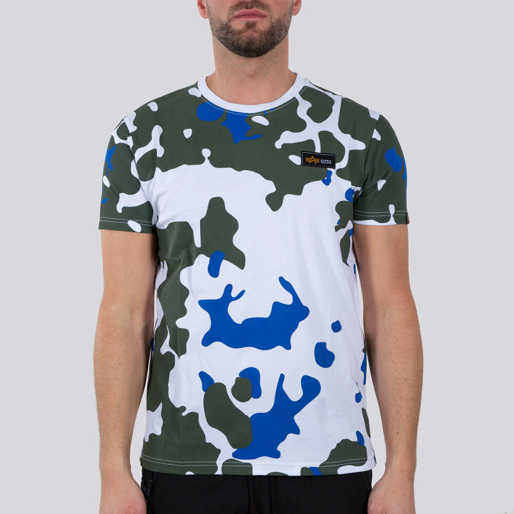 Alpha Industries Tactical Camo T T-Shirt S Weiss Grün