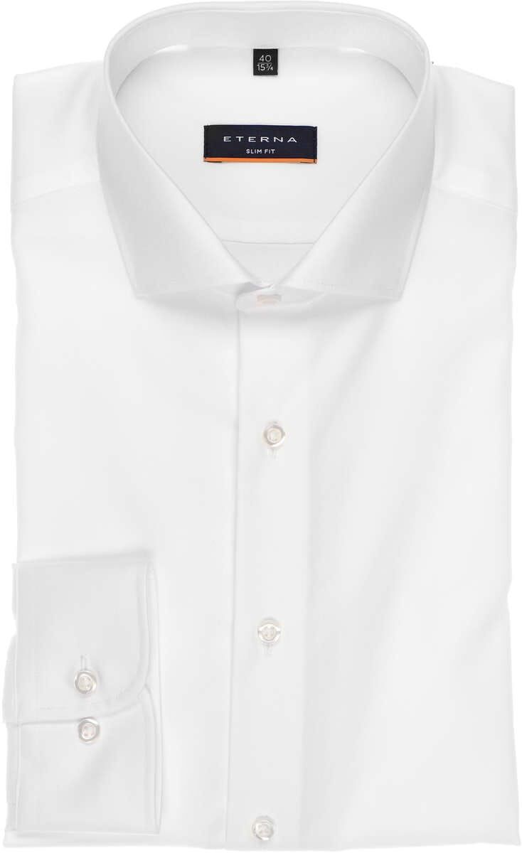 ETERNA Slim Fit Hemd weiss, Einfarbig Herren 38 - S weiss