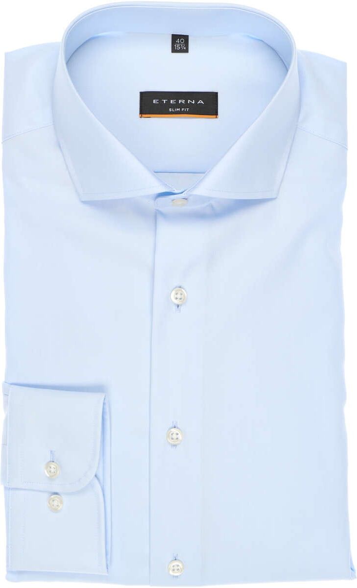 ETERNA Slim Fit Hemd hellblau, Einfarbig Herren 41 - L hellblau