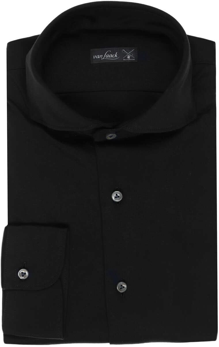 van Laack Meisterwerk Slim Fit Jerseyhemd schwarz, Einfarbig Herren 3XL schwarz