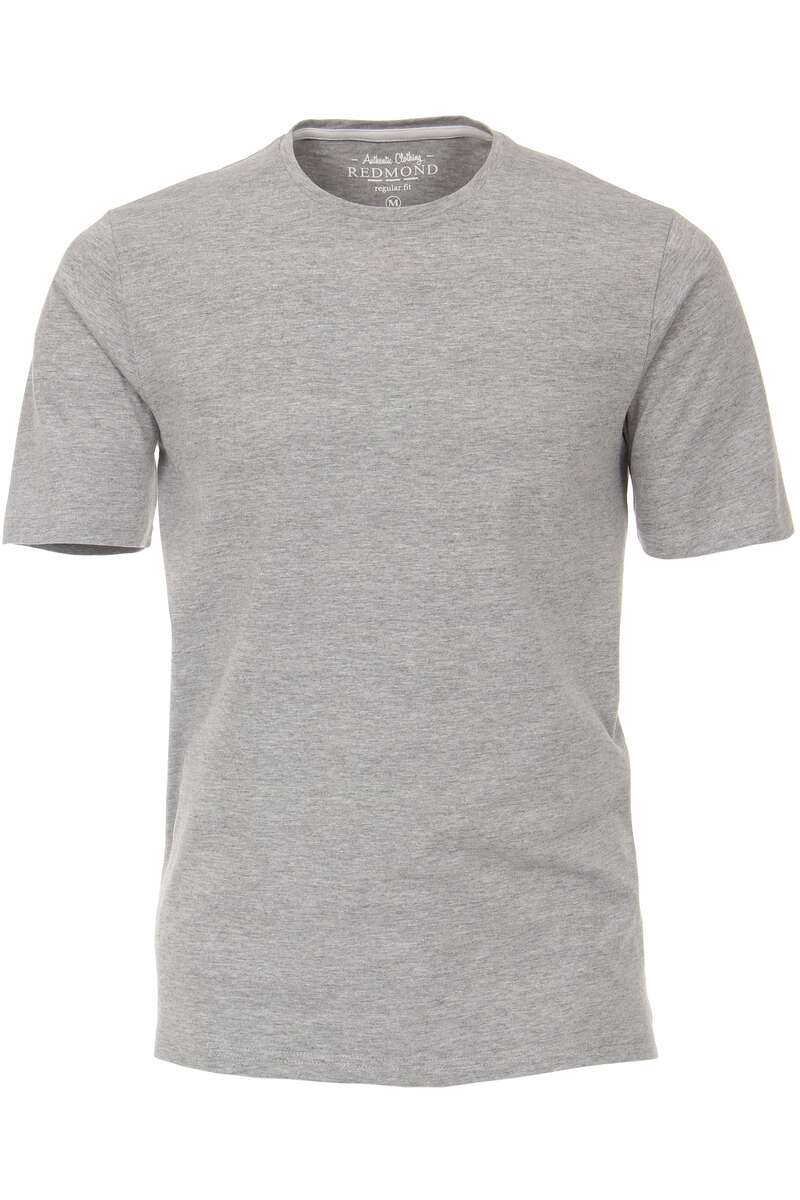 Redmond Regular Fit T-Shirt Rundhals grau, Einfarbig Herren XL grau